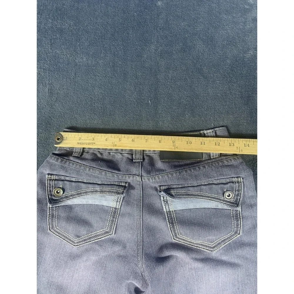 Y2K Makaveli‎ Grey Washed Jeans Women's Straight Size 14